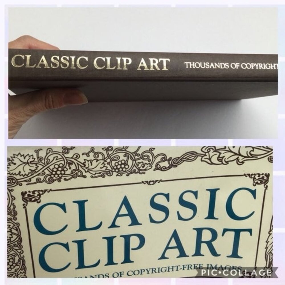 Classic Clip Art Book Thousands Of Copyright-Free Images Graphic Designers Retro